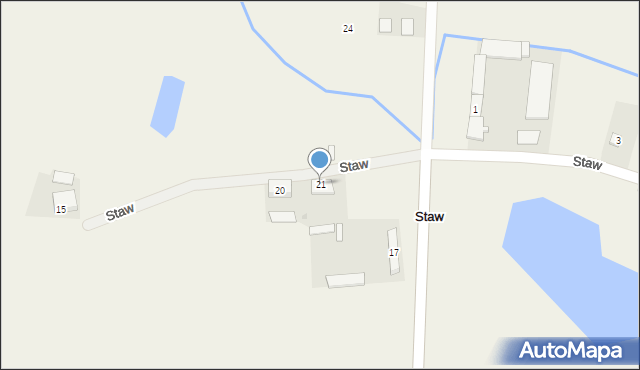 Staw, Staw, 21, mapa Staw