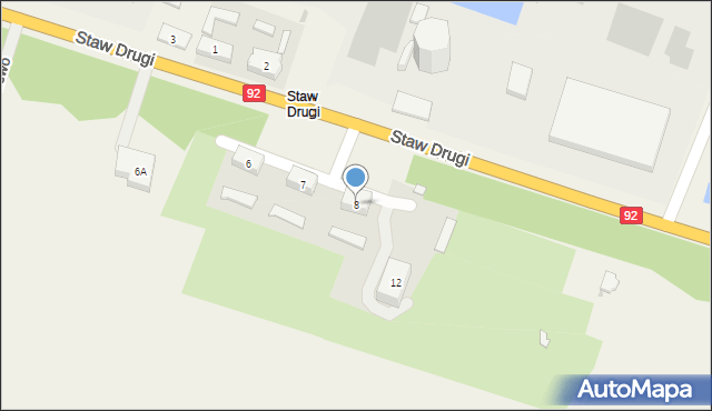 Staw Drugi, Staw Drugi, 8, mapa Staw Drugi