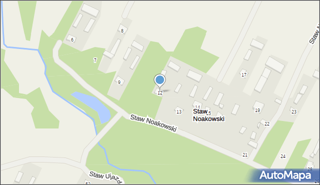 Staw Noakowski, Staw Noakowski, 12, mapa Staw Noakowski