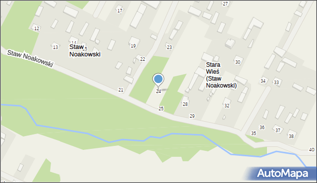 Staw Noakowski, Staw Noakowski, 24, mapa Staw Noakowski