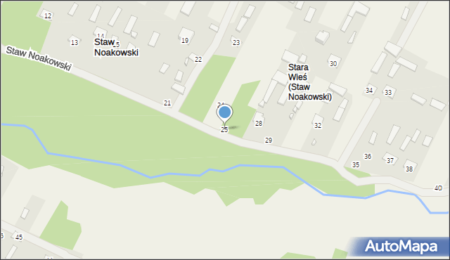 Staw Noakowski, Staw Noakowski, 25, mapa Staw Noakowski