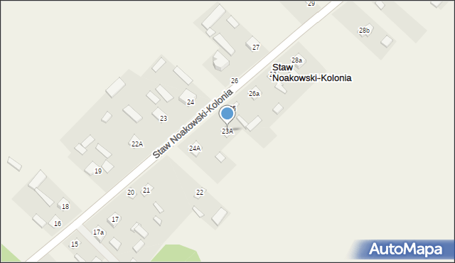 Staw Noakowski-Kolonia, Staw Noakowski-Kolonia, 23A, mapa Staw Noakowski-Kolonia