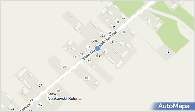 Staw Noakowski-Kolonia, Staw Noakowski-Kolonia, 32A, mapa Staw Noakowski-Kolonia