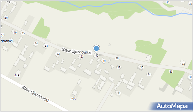 Staw Ujazdowski, Staw Ujazdowski, 40, mapa Staw Ujazdowski