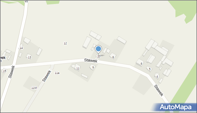Stawek, Stawek, 10, mapa Stawek