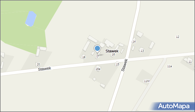 Stawek, Stawek, 17, mapa Stawek