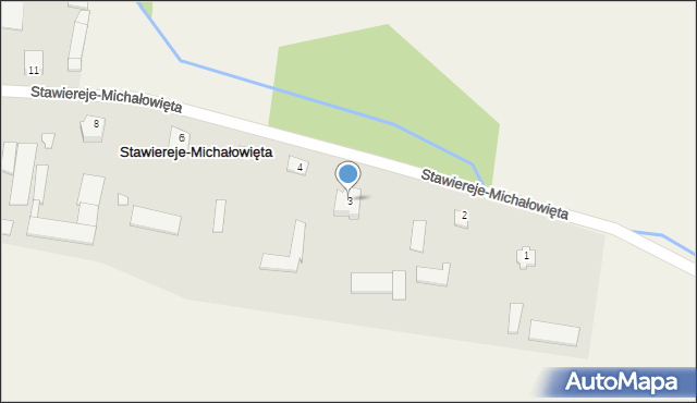 Stawiereje-Michałowięta, Stawiereje-Michałowięta, 3, mapa Stawiereje-Michałowięta