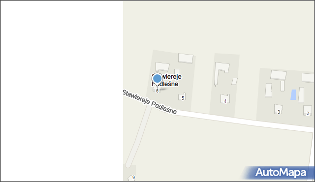 Stawiereje Podleśne, Stawiereje Podleśne, 6, mapa Stawiereje Podleśne