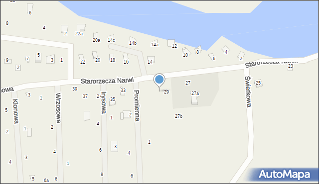 Stawinoga, Starorzecza Narwi, 31, mapa Stawinoga