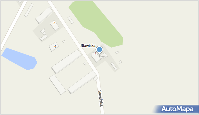 Stawiska, Stawiska, 1a, mapa Stawiska