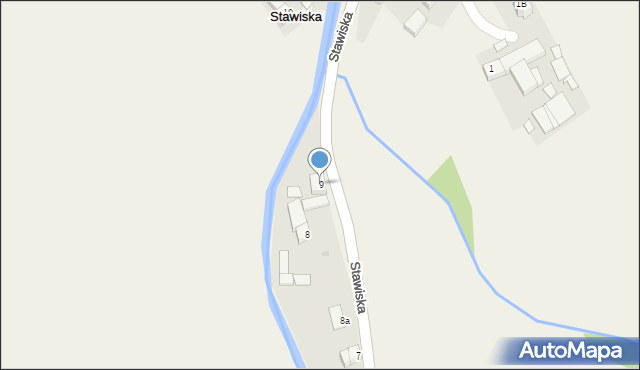 Stawiska, Stawiska, 9, mapa Stawiska