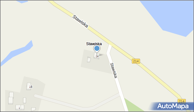 Stawiska, Stawiska, 1a, mapa Stawiska