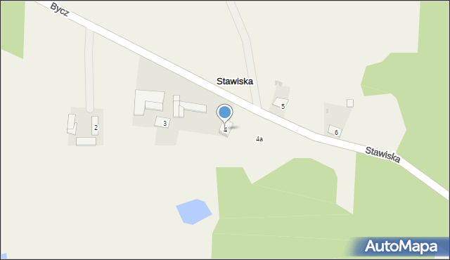 Stawiska, Stawiska, 4, mapa Stawiska