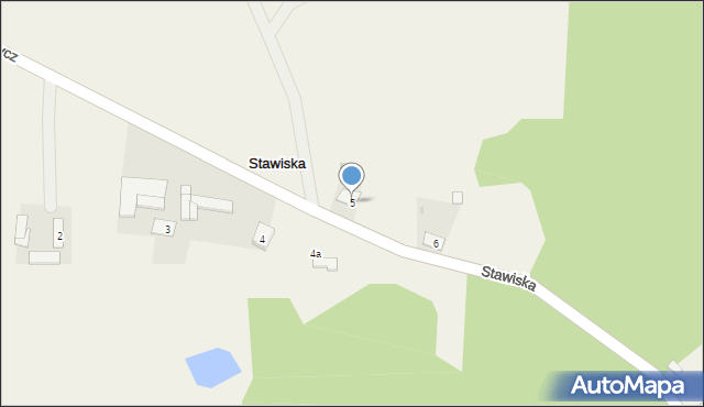 Stawiska, Stawiska, 5, mapa Stawiska