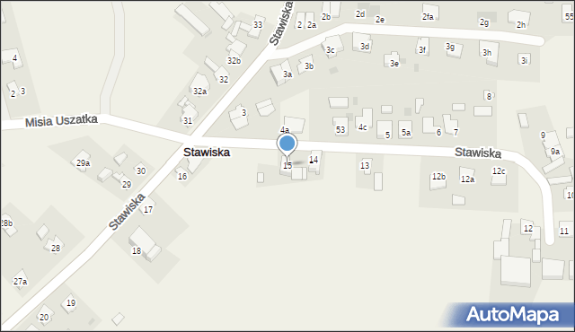 Stawiska, Stawiska, 15, mapa Stawiska