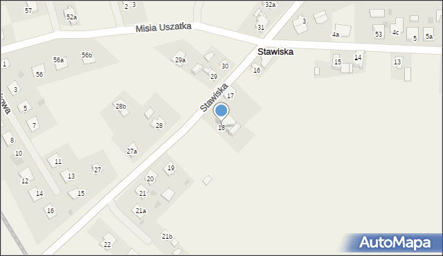 Stawiska, Stawiska, 18, mapa Stawiska