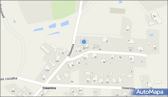 Stawiska, Stawiska, 2b, mapa Stawiska