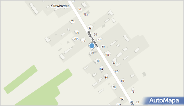 Stawiszcze, Stawiszcze, 80, mapa Stawiszcze