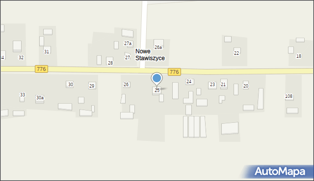 Stawiszyce, Stawiszyce, 25, mapa Stawiszyce