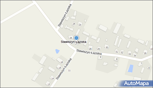 Stawiszyn-Łaziska, Stawiszyn-Łaziska, 27, mapa Stawiszyn-Łaziska