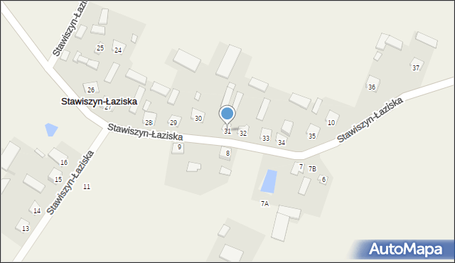 Stawiszyn-Łaziska, Stawiszyn-Łaziska, 31, mapa Stawiszyn-Łaziska