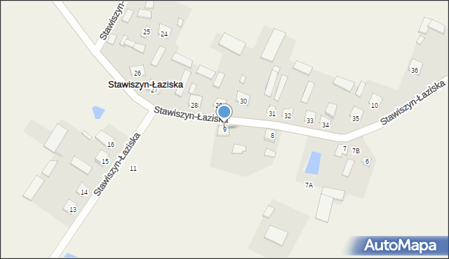 Stawiszyn-Łaziska, Stawiszyn-Łaziska, 9, mapa Stawiszyn-Łaziska