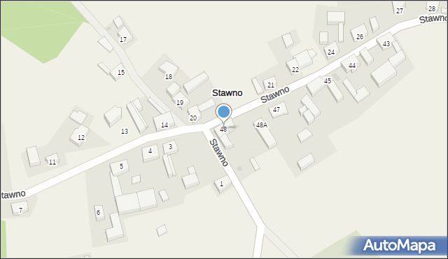 Stawno, Stawno, 48, mapa Stawno