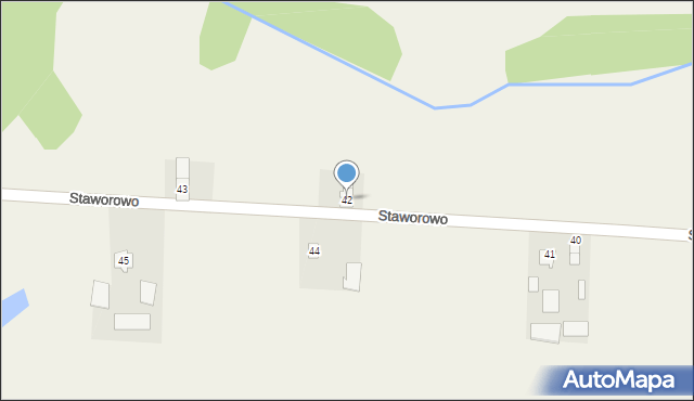 Staworowo, Staworowo, 42, mapa Staworowo