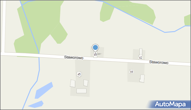 Staworowo, Staworowo, 43, mapa Staworowo