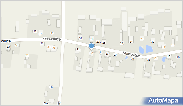 Stawowice, Stawowice, 32, mapa Stawowice