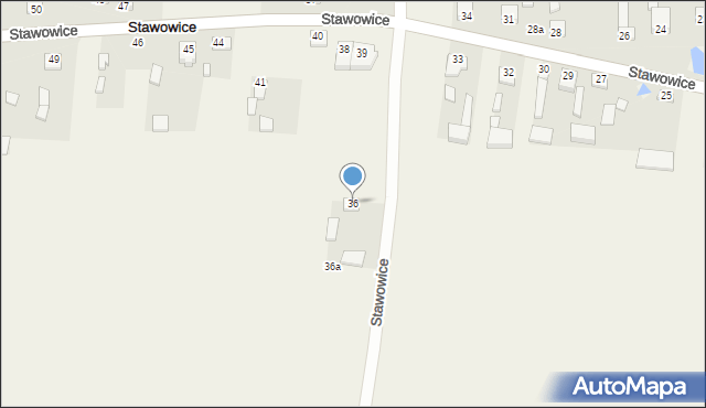 Stawowice, Stawowice, 36, mapa Stawowice