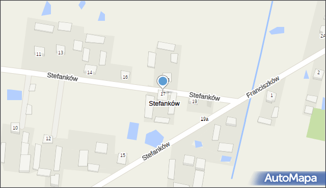 Stefanków, Stefanków, 17, mapa Stefanków