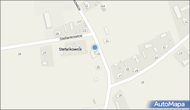 Stefankowice, Stefankowice, 21, mapa Stefankowice