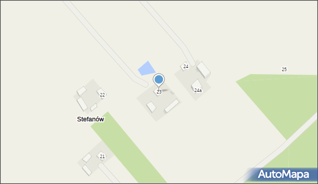 Stefanów, Stefanów, 23, mapa Stefanów