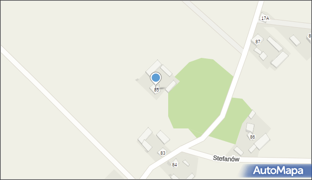 Stefanów, Stefanów, 85, mapa Stefanów