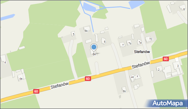 Stefanów, Stefanów, 6A, mapa Stefanów