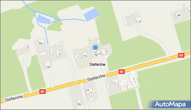 Stefanów, Stefanów, 7a, mapa Stefanów