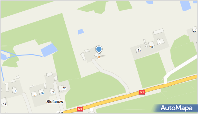 Stefanów, Stefanów, 8, mapa Stefanów