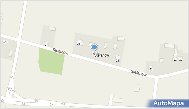 Stefanów, Stefanów, 25, mapa Stefanów