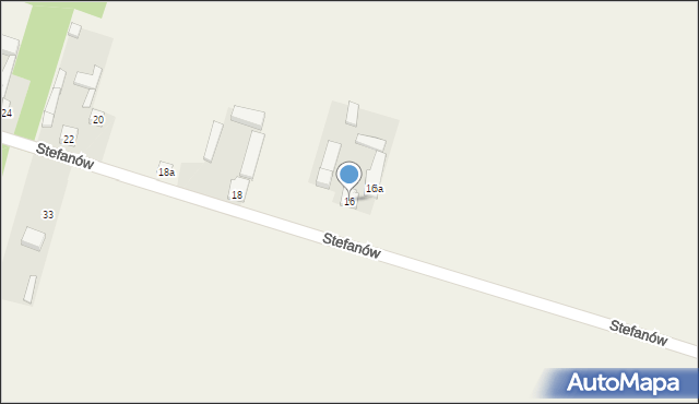 Stefanów, Stefanów, 16, mapa Stefanów