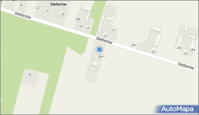 Stefanów, Stefanów, 33, mapa Stefanów