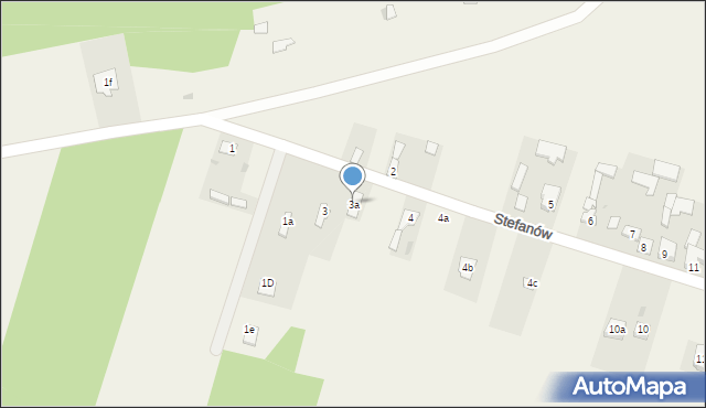 Stefanów, Stefanów, 3a, mapa Stefanów