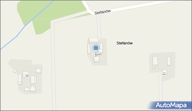 Stefanów, Stefanów, 23, mapa Stefanów