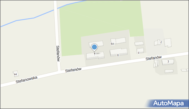 Stefanów, Stefanów, 7, mapa Stefanów