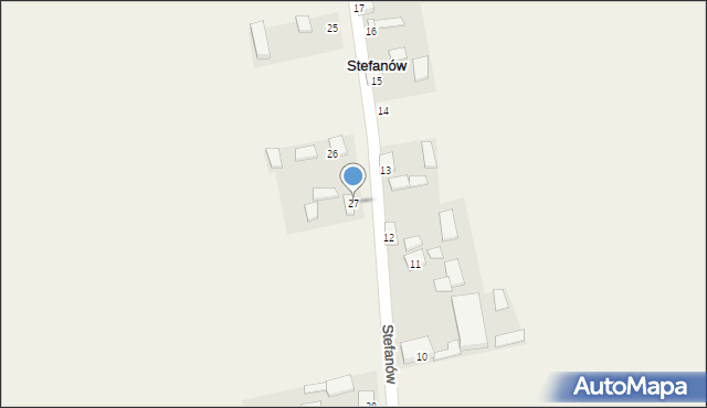 Stefanów, Stefanów, 27, mapa Stefanów