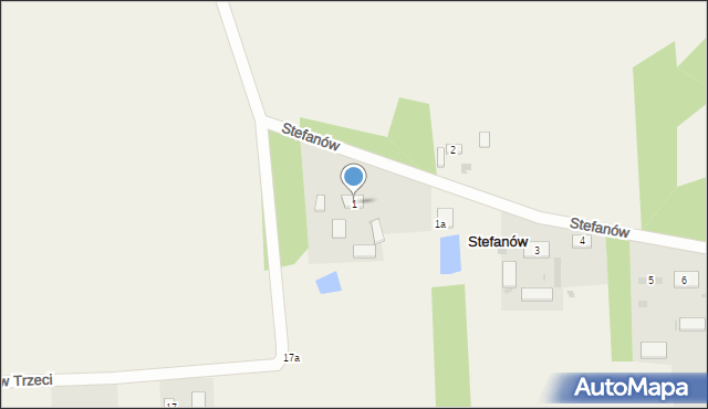 Stefanów, Stefanów, 1, mapa Stefanów