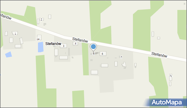 Stefanów, Stefanów, 5, mapa Stefanów