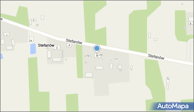 Stefanów, Stefanów, 6, mapa Stefanów