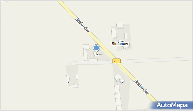 Stefanów, Stefanów, 16, mapa Stefanów