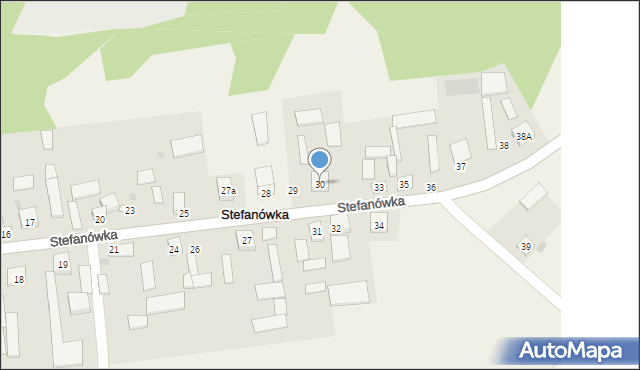 Stefanówka, Stefanówka, 30, mapa Stefanówka